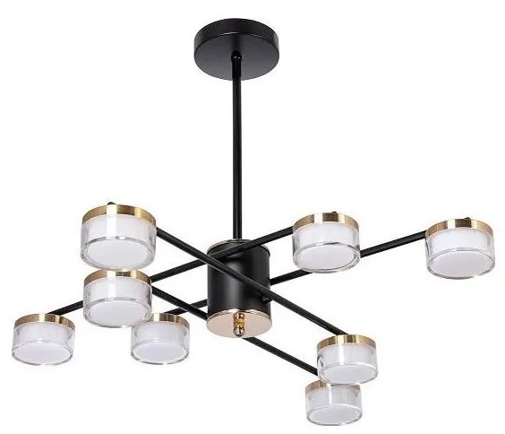 Lampadario a sospensione con supporto rigido LED 8xLED/6W/230V 3000-6500K diametro 68 cm oro/nero