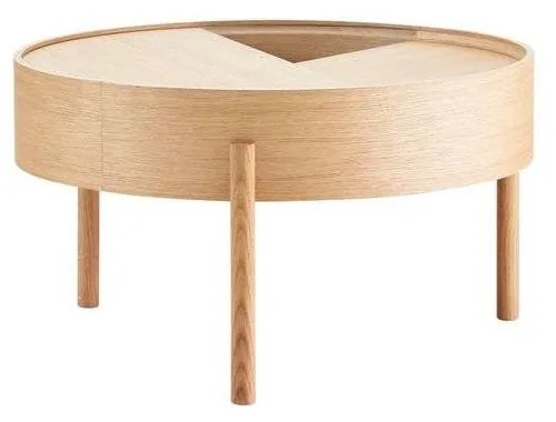 Woud - Arc Coffee Table Ø66 Oiled Oak Woud