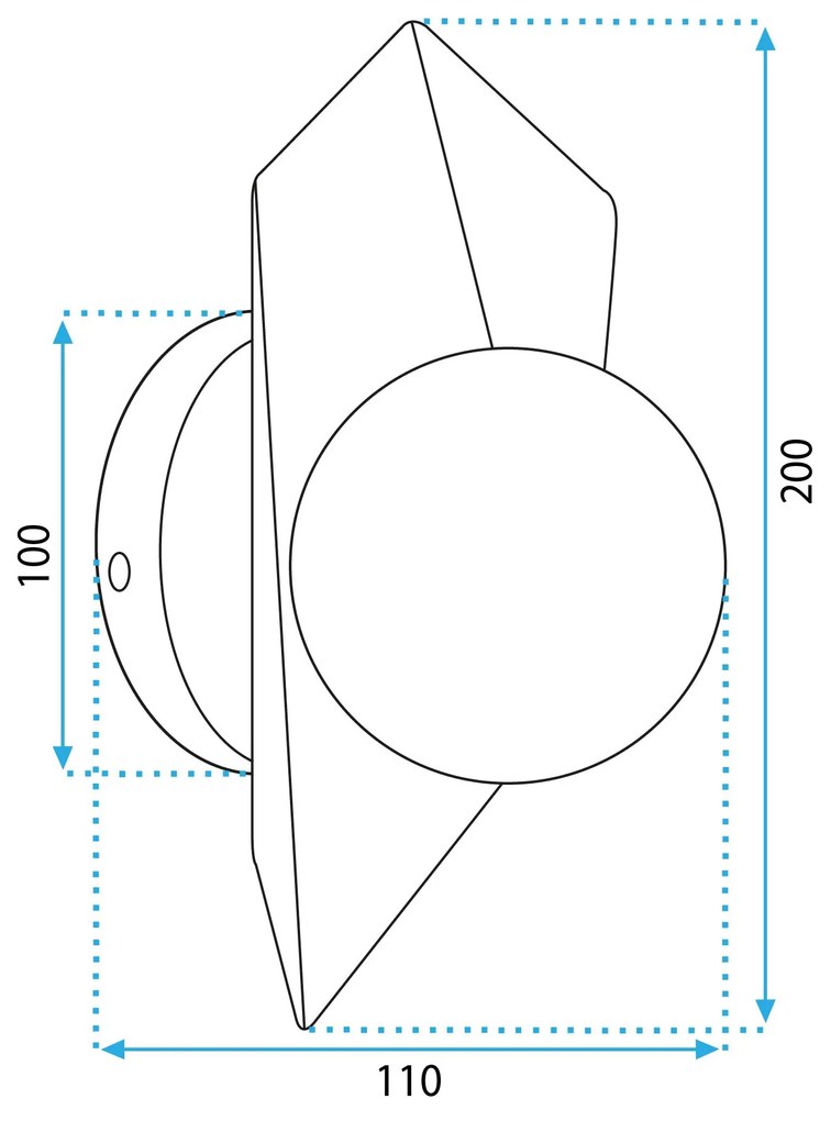 Lampada da parete APP1411-W BLACK GOLD