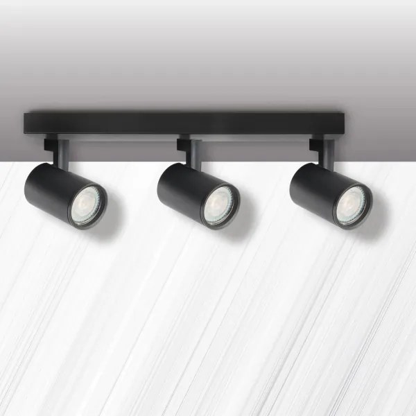 Faretto LYNX 3xGU10/10W/230V nero