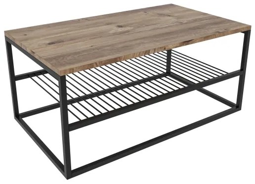 Tavolino ASUDE 43x95 cm marrone/nero