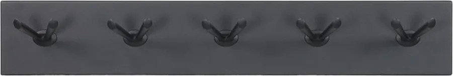 Attaccapanni da parete nero in metallo 74,5 cm Pull – Spinder Design