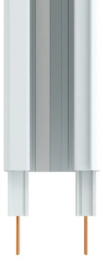 Binario Elettrificato Trifase Bianco Variante Lunghezza Profilo 2 metro