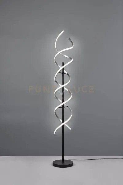 Sequence piantana led 32w 4000lm, 2300+3000+4000k spirale metallo a...