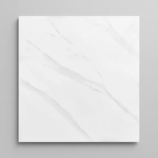 Piano per tavolo quadrato in pietra effetto marmo Bianco 80x80 cm