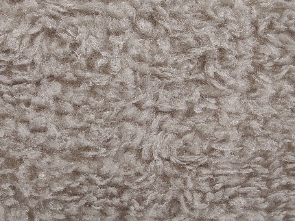 Pouf animaletto in tessuto grigio SHEEP Beliani
