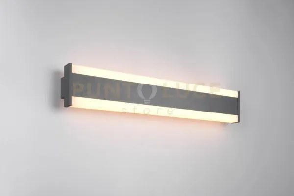 Dawson applique fascia da esterno alluminio antracite con regolazio...