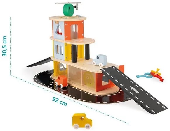 Janod - Garage in legno BOLID