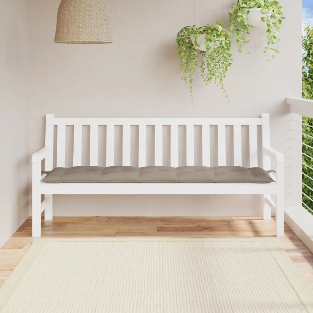 Cuscino Per Panca Tortora 180x50x7 Cm İn Tessuto Oxford /