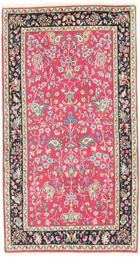 Kerman Tappeto 130x70 (Iran) Annodato A Mano