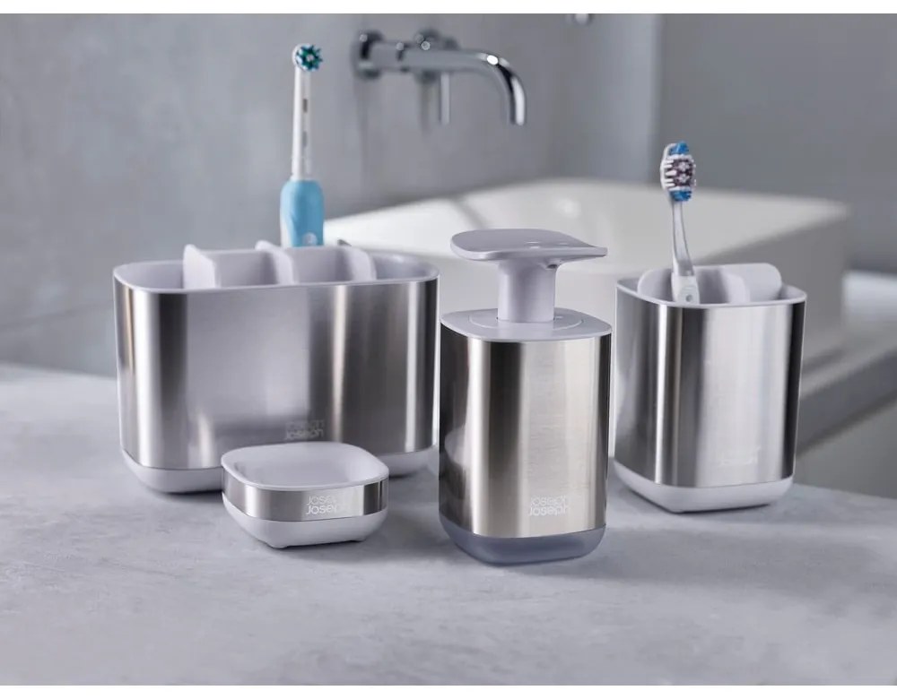 Porta spazzolino in acciaio inox EasyStore - Joseph Joseph