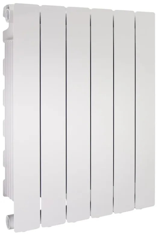 Radiatore acqua calda PRODIGE MODERN in alluminio, 6 elementi, interasse 600 mm, neutral white
