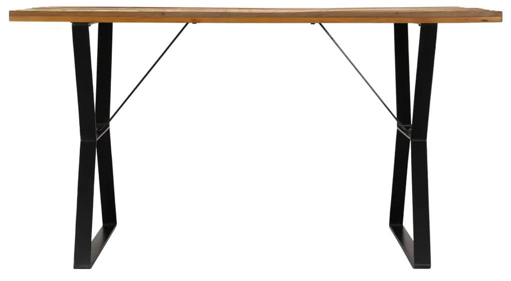 Tavolo da Pranzo 140x80x76 cm in Legno Massello di Recupero