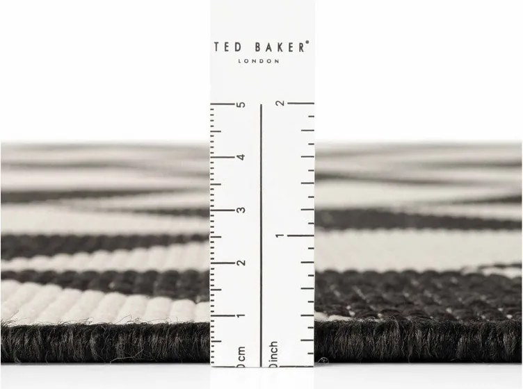 Tappeto da interno/esterno nero/color crema 120x170 cm Haringey Terrick – Ted Baker