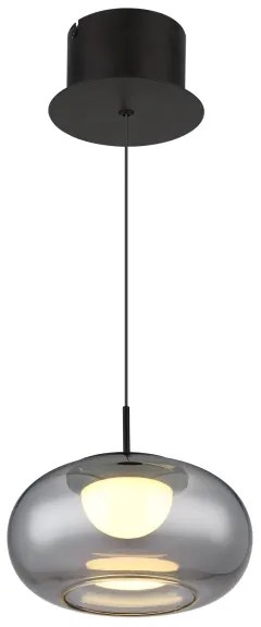 Globo 15744H - Lampadario LED a sospensione con filo QUINTARA LED/6W/230V nero