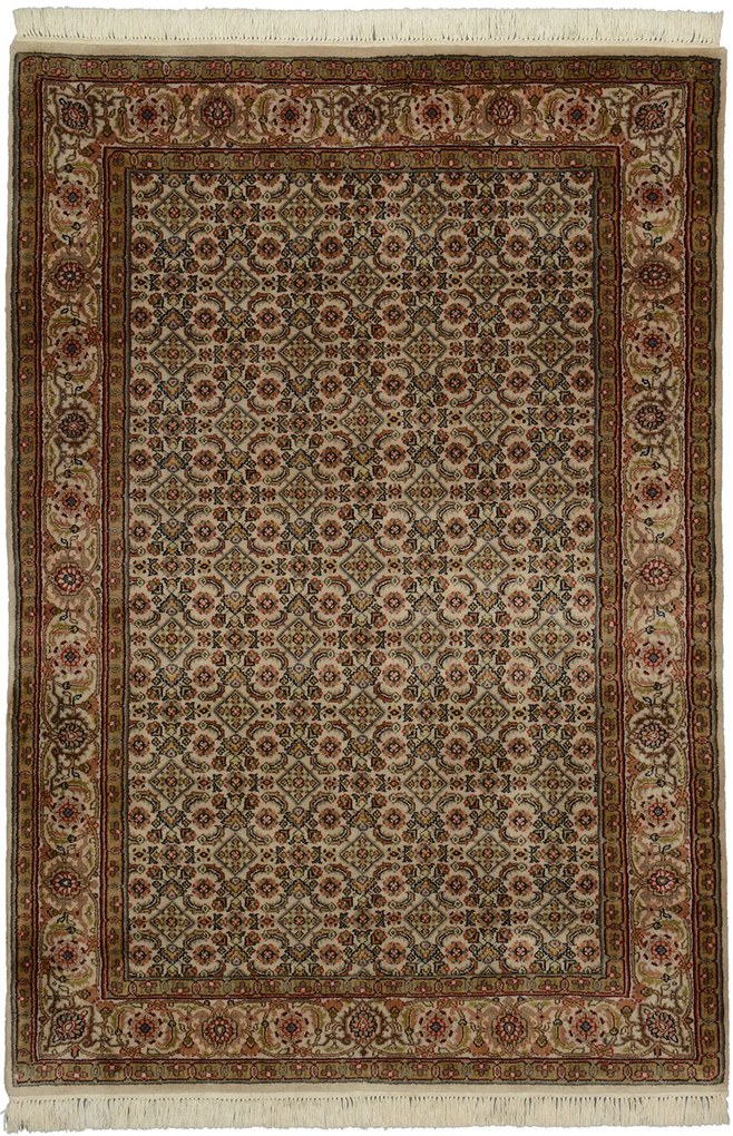 Herati Tappeto orientale 120x180 Verde (Indian) Annodato A Mano