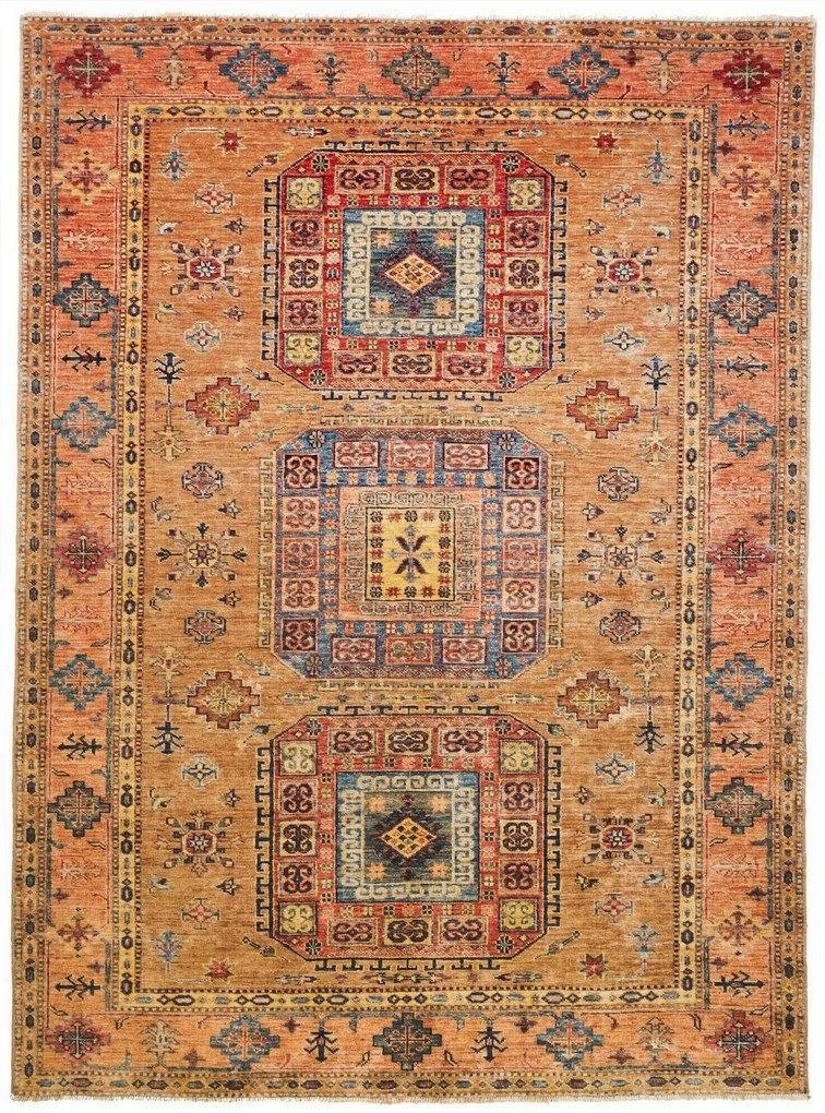 Kazak Tappeto orientale 200 x 150 Giallo (Pakistan) Annodato A Mano