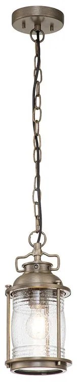 Lampione da giardino, KL-ASHLANDBAY8-S-BU H 33 cm, marrone, IP23 ELSTEAD