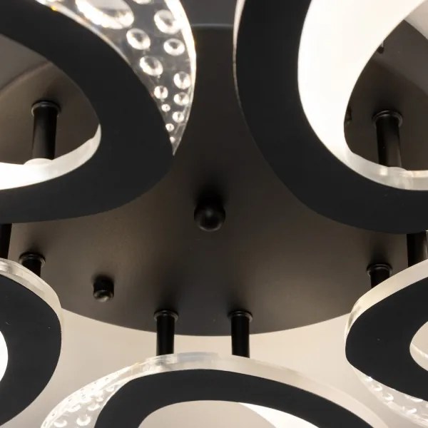 Brilagi - Lampadario a plafone LED dimmerabile TWIST LED/65W/230V 3000-6500K nero + +TC