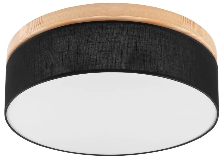 Brilagi - LED Plafoniera BELLADONNA 3xE27/15W/230V nero/pino