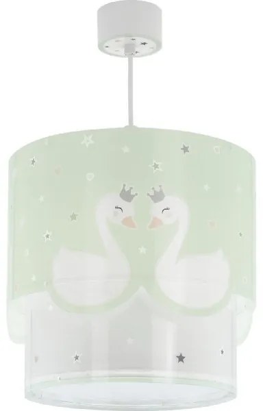 Dalber 61712H - Lampadario per bambini SWEET LOVE 1xE27/60W/230V verde