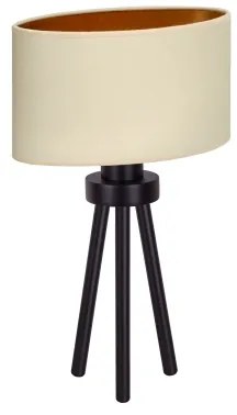 Duolla - Lampada da tavolo OVAL VEGAN 1xE27/15W/230V diametro 30 cm color crema