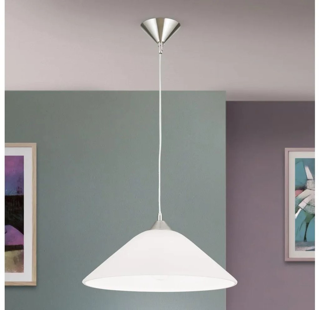 Orion HL 6-1525/1 - Lampadario a sospensione con filo GRADO 1xE27/60W/230V diametro 40 cm cromo opaco