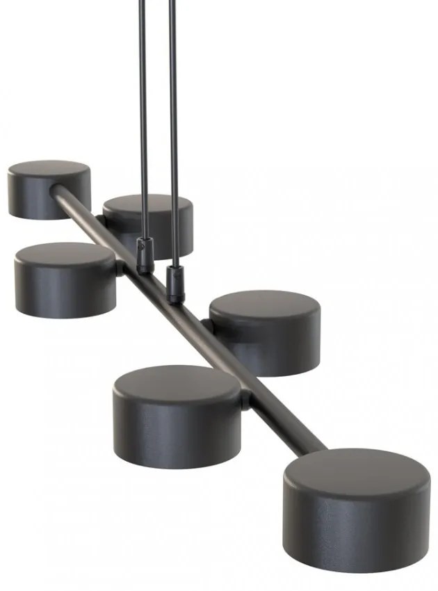 Lampadario a sospensione MEGARA 6 Nero 6xGX53 Colore del corpo Nero