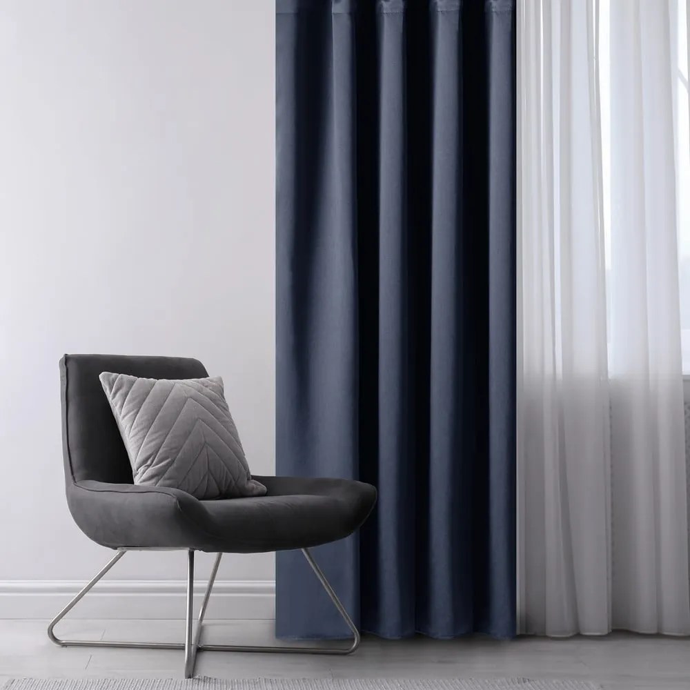 Tenda termoisolante/parzialmente oscurante blu scuro 140x270 cm Kierra – Restilo