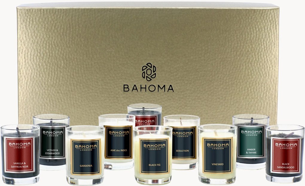 Set di 10 candele mini fatte a mano in scatola regalo Discovery