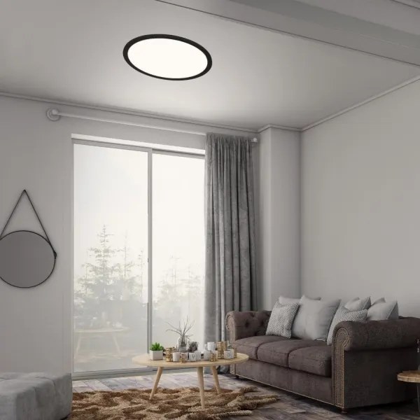 Briloner 7168-015 - Plafoniera LED dimmerabile PIATTO LED/22W/230V nero + +TC