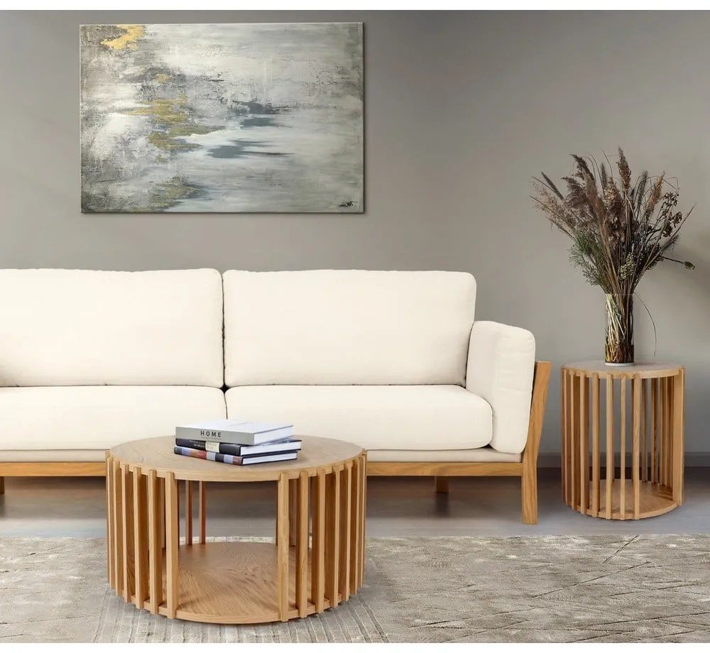 Tavolino in rovere , ø 83 cm Drum - Woodman