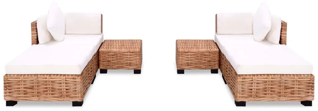 Set divano 16 pz in rattan naturale