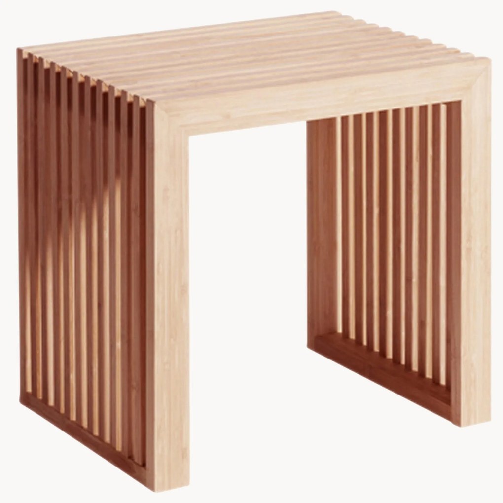 Sgabello in legno di bambù Rib