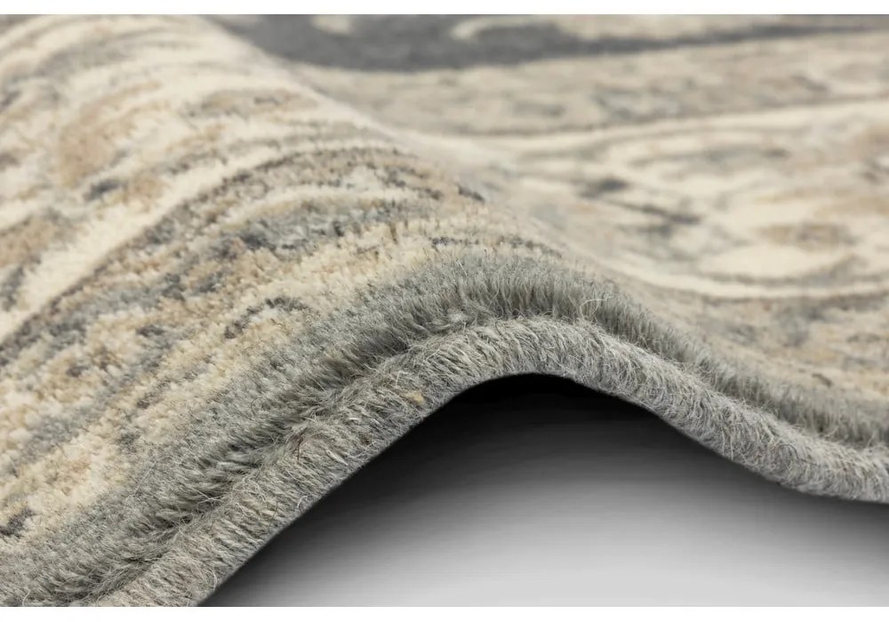 Tappeto in lana grigio 200x300 cm Beatrice - Agnella