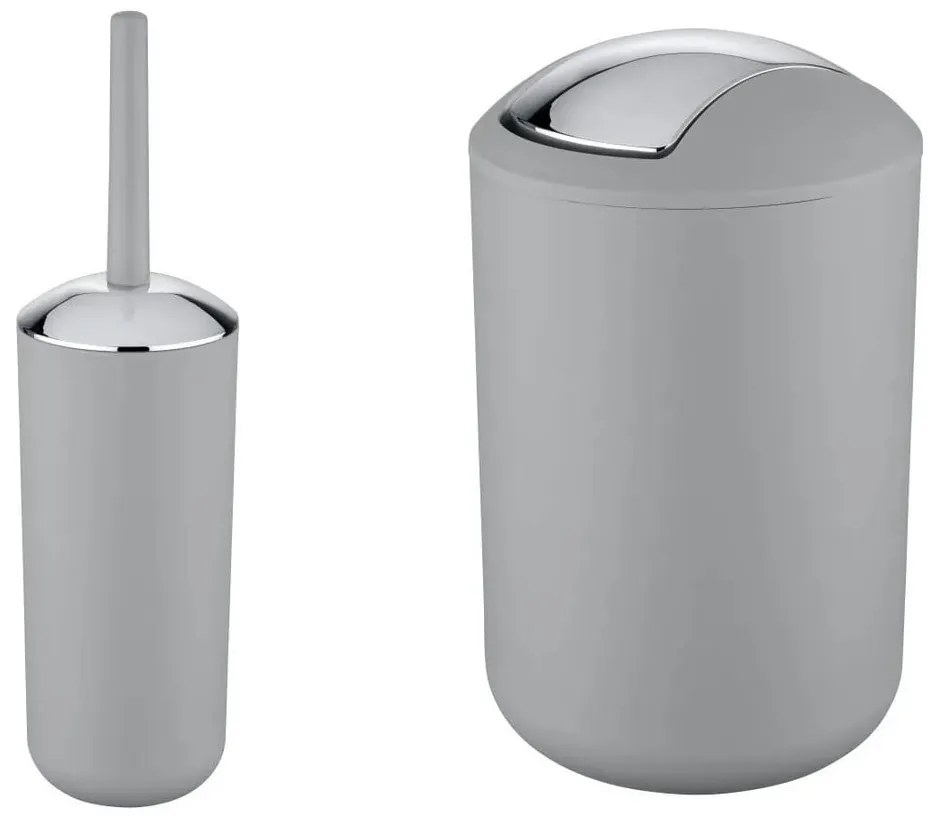Set di accessori da bagno in plastica grigia Brasil - Wenko