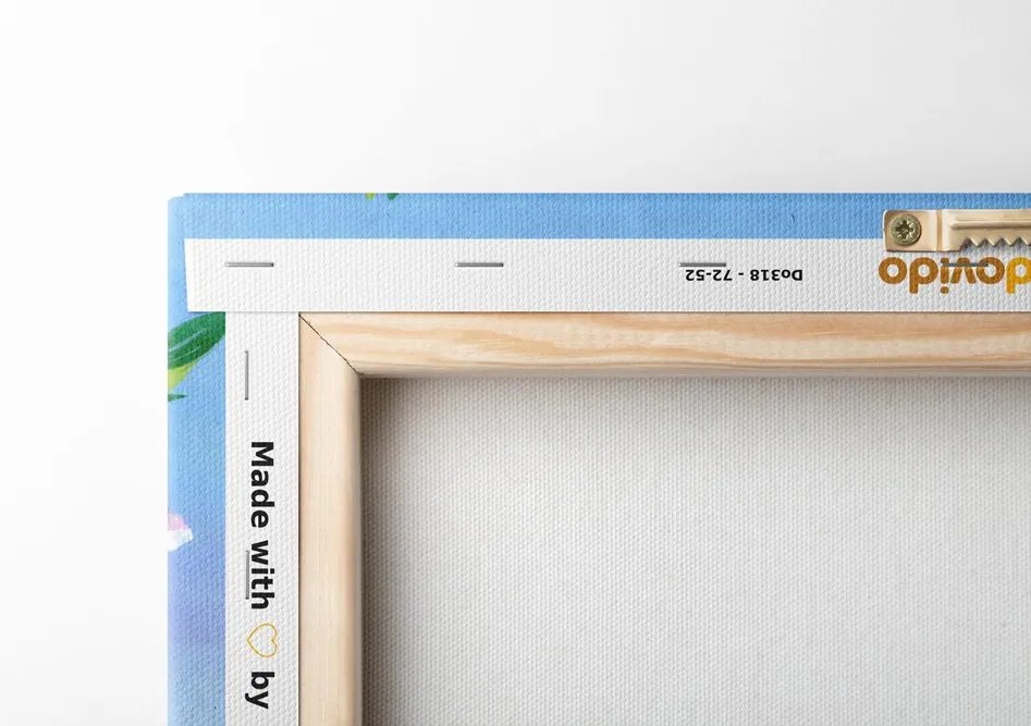 Quadro su tela – Cince e fiori in fiore