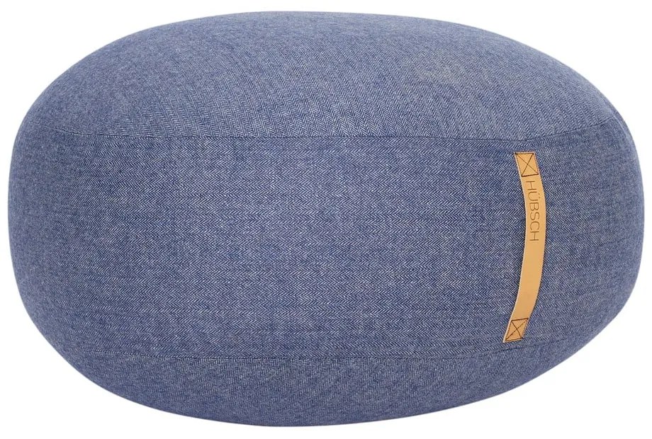 Pouf blu Turenio, ø 70 cm - Hübsch