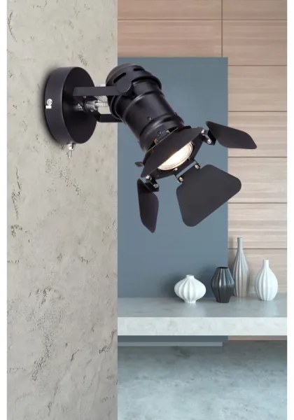 Globo 54650-1B - Faretto da parete EGON 1xGU10/50W/230V