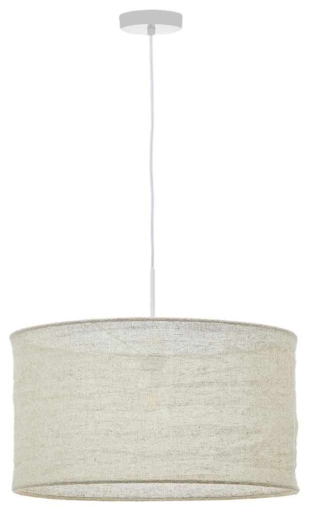 Kave Home - Paralume per lampada da soffitto Mariela in lino con finitura in beige Ã˜ 50 x 30 cm