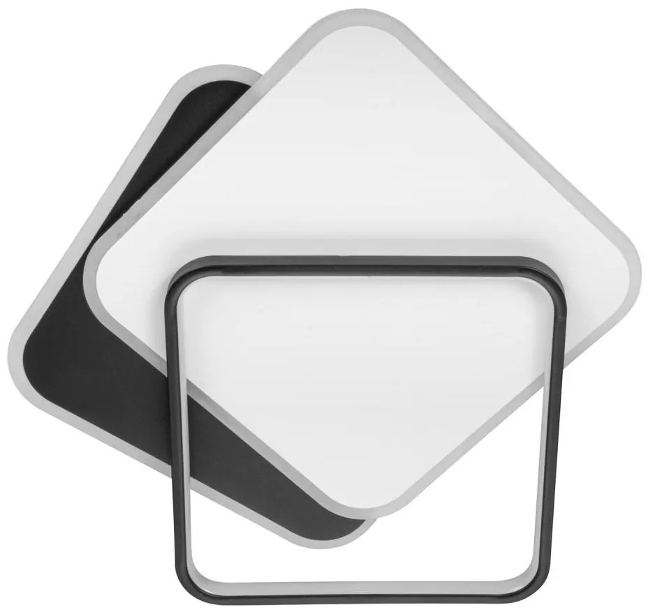 Plafoniera LED LED/114W/230V 3000-5000K nero/grigio