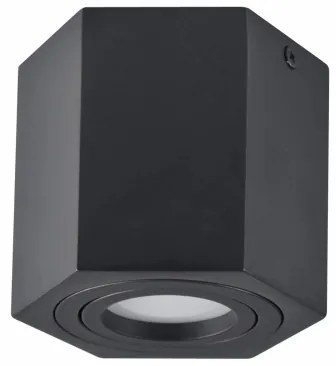 Luce Spot HEXAGON 1xGU10/10W/230V nero