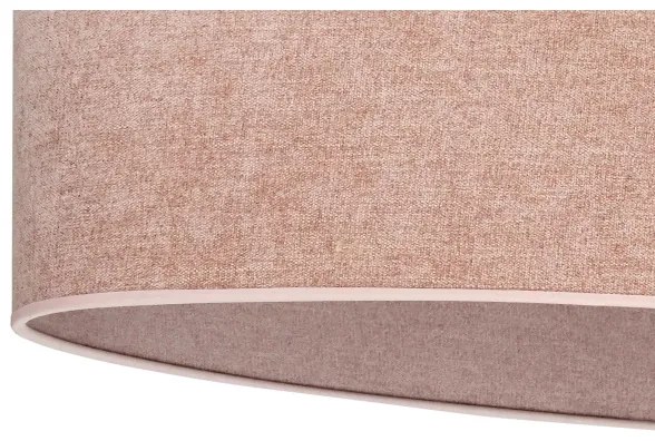 Duolla - Lampadario a sospensione con filo OVAL 1xE27/15W/230V rosa