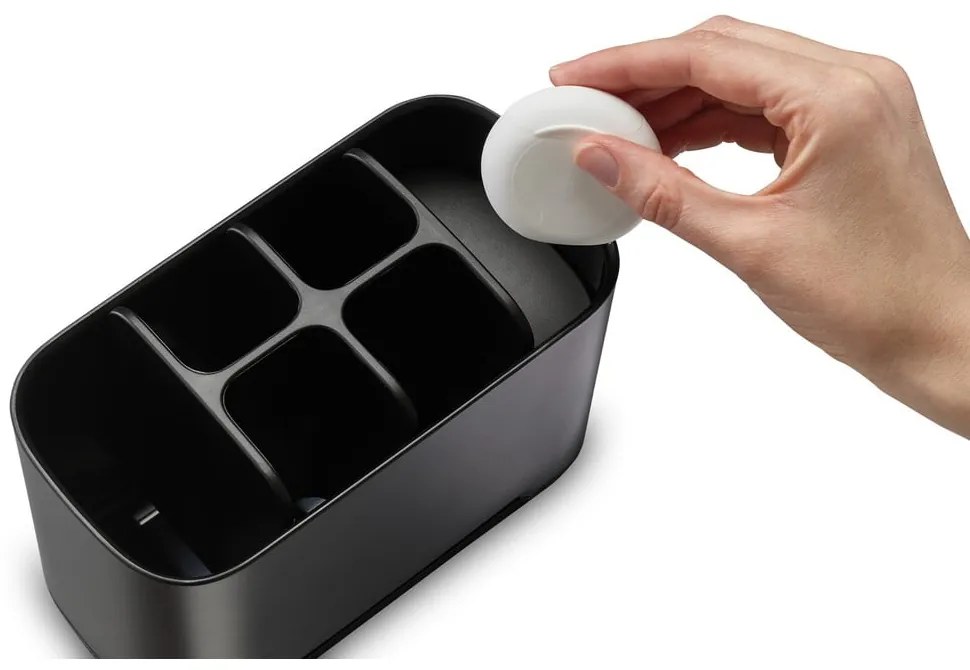 Portaspazzolini in plastica nero EasyStore - Joseph Joseph