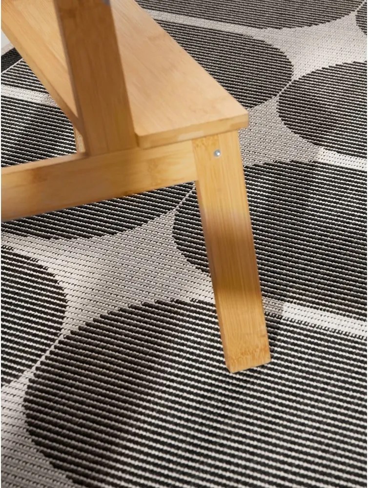 Passatoia da interno ed esterno bianca e nera 80x250 cm Duet Bowen – NORTHRUGS