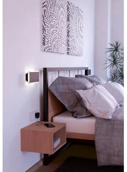 Eglo 901189 - Applique a LED TALAMELLO LED/12W/230V 3000K 12x23 cm nero