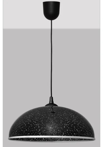 Lampadario su filo CIRCLE 1xE27/15W/230V nero