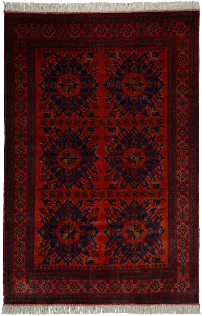 Afghan Tappeto 200 x 300 Rosso (Afghanistan) Annodato A Mano