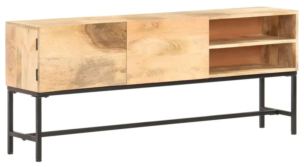 Credenza 145x30x60 Cm İn Legno Massello Di Mango /