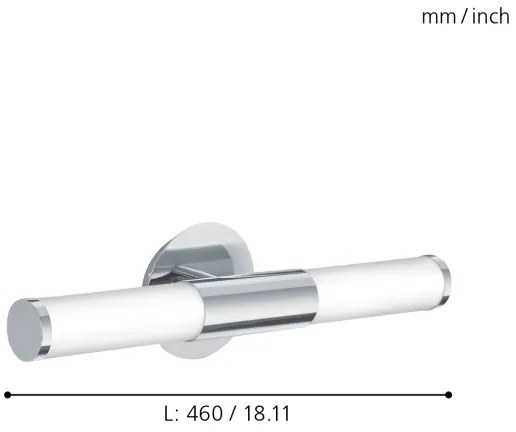 Eglo 87219 - Applique da bagno PALMERA 2xE14/40W/230V IP44